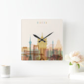 マカオ、中国 |スカイライン スクエア壁時計 (ホーム)