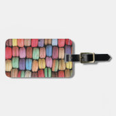 マカカラフルロフランスのン模様 ラゲッジタグ (正面横)