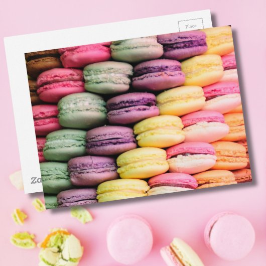 マカカラフルロフランスのーンCookie ポストカード