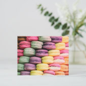 マカカラフルロフランスのーンCookie ポストカード (スタンド正面)