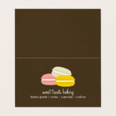 マカカラフルロンクッキーベーカリー 名刺 (外部フラット)