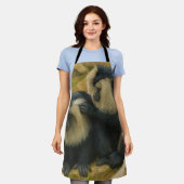 マカクボンド – グルーミング儀式 エプロン (着用した状態)