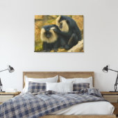 マカクボンド – グルーミング儀式 キャンバスプリント (インサイチュ (寝室))