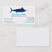 マカジキのシルエットの名刺 名刺 (正面/裏面)
