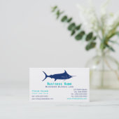 マカジキのシルエットの名刺 名刺 (スタンド正面)