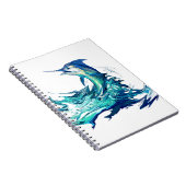 マカジキのスポーツの魚釣り ノートブック (右側)