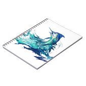 マカジキのスポーツの魚釣り ノートブック (左側)