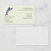 マカジキのロゴのビッグ・ゲームの魚釣り 名刺 (正面/裏面)