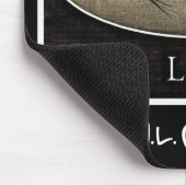 マカジキのヴィンテージの黒く及び白いマウスパッド マウスパッド (コーナー)