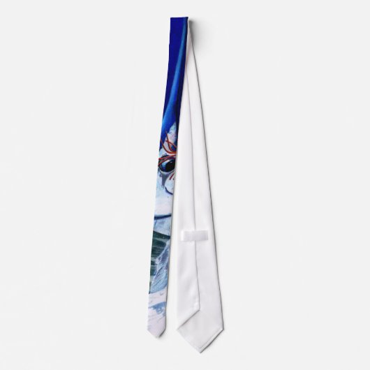 マカジキの終わりの遭遇のタイ ネクタイ (裏面)