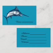 マカジキの跳躍は 名刺 (正面/裏面)