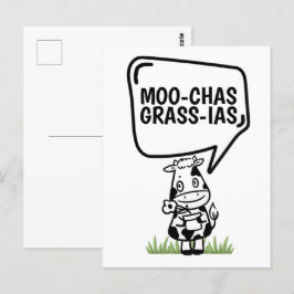 マカスグラシアスコーテマド感謝していマニおもしろいー ポストカード