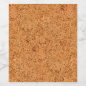 マカダミアコルクバール木目の外観 ワインラベル (シングルラベル)