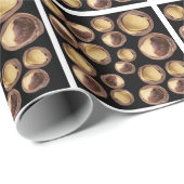 マカダミア模様 ラッピングペーパー (ロールコーナー)