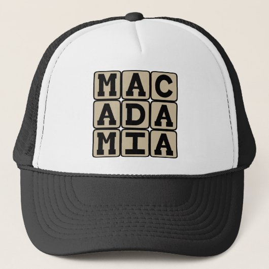 マカダミア+ハワイアンナッツ キャップ (正面)