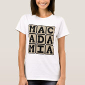 マカダミア+ハワイアンナッツ Tシャツ (正面)