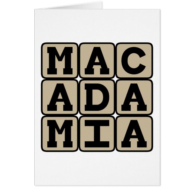 マカダミア、ハワイアンナット (正面)