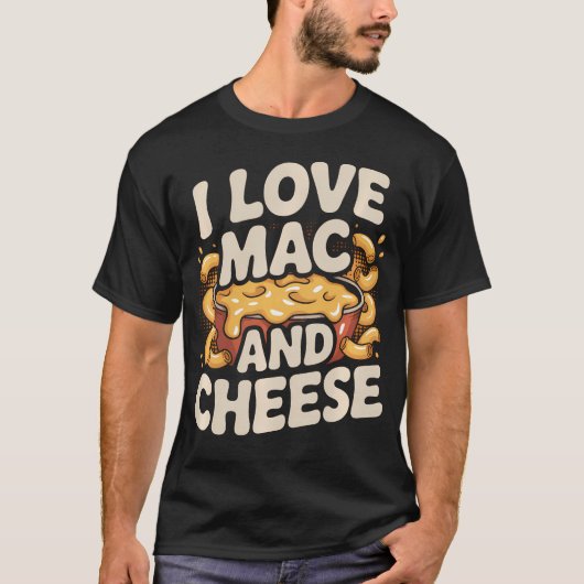 マカチーズ大好きとろける Tシャツ (正面)