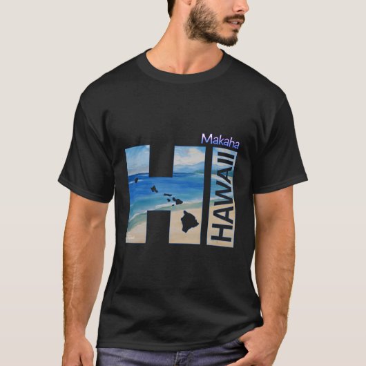 マカハハイハワイ諸島 Tシャツ (正面)