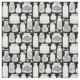 マカバー医用標本白黒ゴシック ファブリック