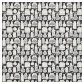 マカバー医用標本白黒ゴシック ファブリック (見本)