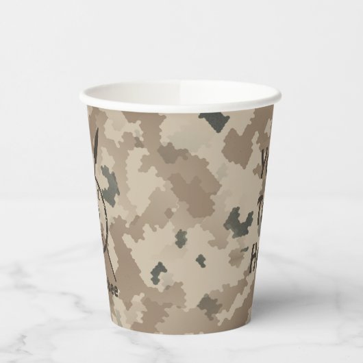 マカビーシールドとスピアーズ – 砂漠紙カップ 紙コップ (左)