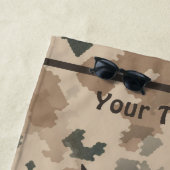 マカビーシールドと槍 – 砂漠 ビーチタオル (インサイチュ)