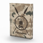 マカビーシールドと槍 – 砂漠 フォトブロック (右)