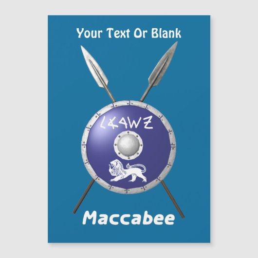 マカビーシールド及び槍 (正面)