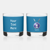 マカビーシールド及び槍 ウイスキーグラス (裏面)