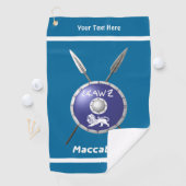 マカビーシールド及び槍 ゴルフタオル (インサイチュ)