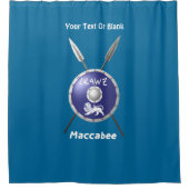 マカビーシールド及び槍 シャワーカーテン (正面)