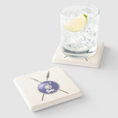 マカビーシールド及び槍 ストーンコースター (横)