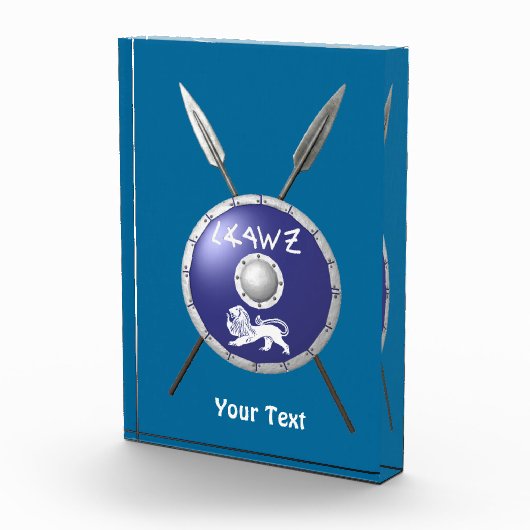 マカビーシールド及び槍 フォトブロック (右)