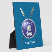 マカビーシールド及び槍 フォトプラーク (側面)