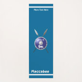 マカビーシールド及び槍 ヨガマット (正面)