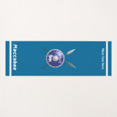 マカビーシールド及び槍 ヨガマット (正面(横))