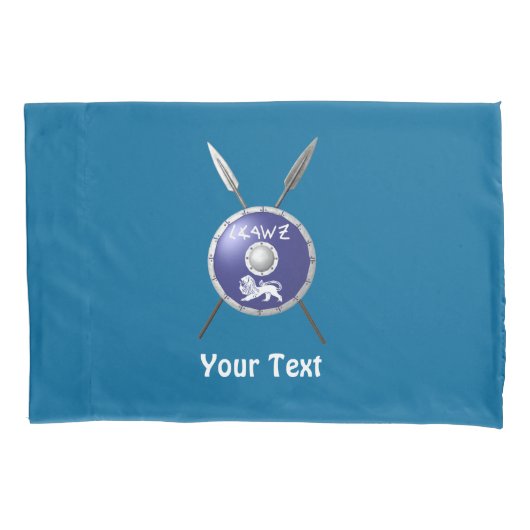 マカビーシールド及び槍 枕カバー (正面)