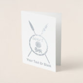 マカビーシールド及び槍 箔カード (正面)