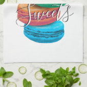 マカフランスのロンのクッキーのキッチンタオルデザイン キッチンタオル (折り畳み)