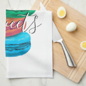 マカフランスのロンのクッキーのキッチンタオルデザイン キッチンタオル (四つ折り)