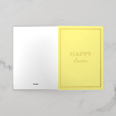 マカフランスのロンハッピーイースター黄 箔シーズンカード (外側レイダウン)
