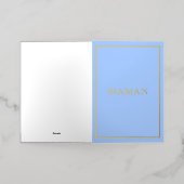 マカフランスのロンママンブルー 箔シーズンカード (外側レイダウン)