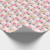 マカフランスのロン包み紙付きブルドッグ ラッピングペーパー (角)