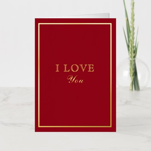 マカフランスのロン愛する赤 箔シーズンカード (正面)