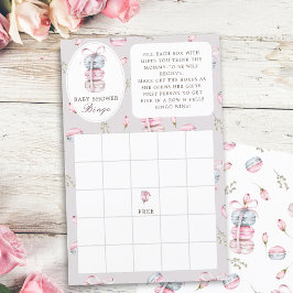 マカフランスのロン赤ちゃんシャワー'ギフトビンゴ'ゲーム