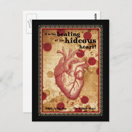 マカブレタリーテルタブルハート引用文 ポストカード (正面/裏面)