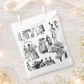 マカブレハロウィンリージェンシースケルトントイレ フェイバーバッグ (クリップ留めされた状態)