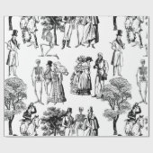 マカブレハロウィンリージェンシースケルトントイレ ラッピングペーパー (フラット)