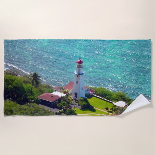 マカプポイントライトハウス ビーチタオル (正面)